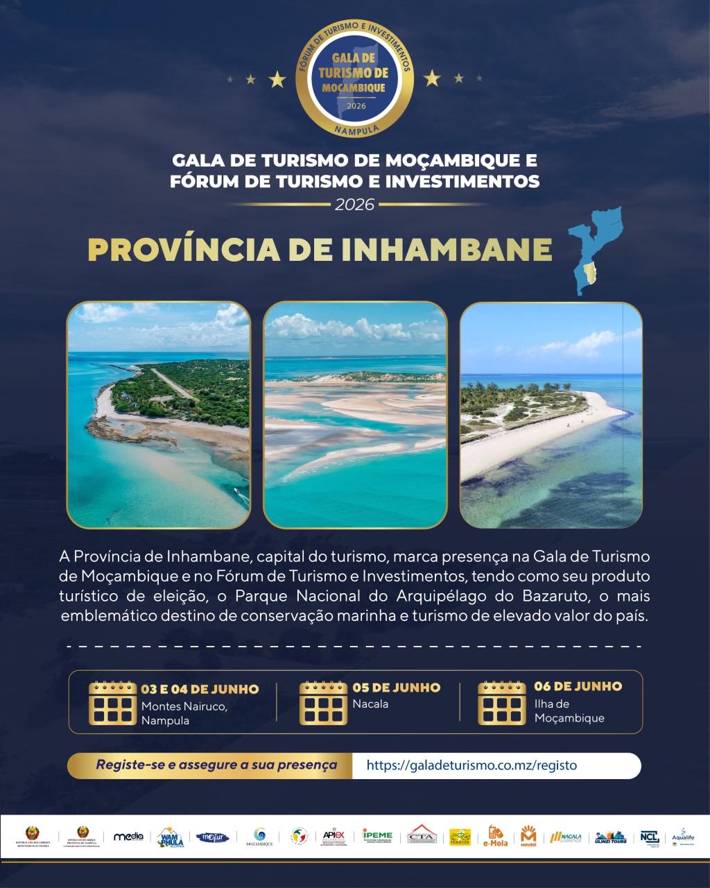 Inhambane apresenta Parque Nacional do Arquipélago do Bazaruto como referência do turismo de conservação e luxo em Moçambique