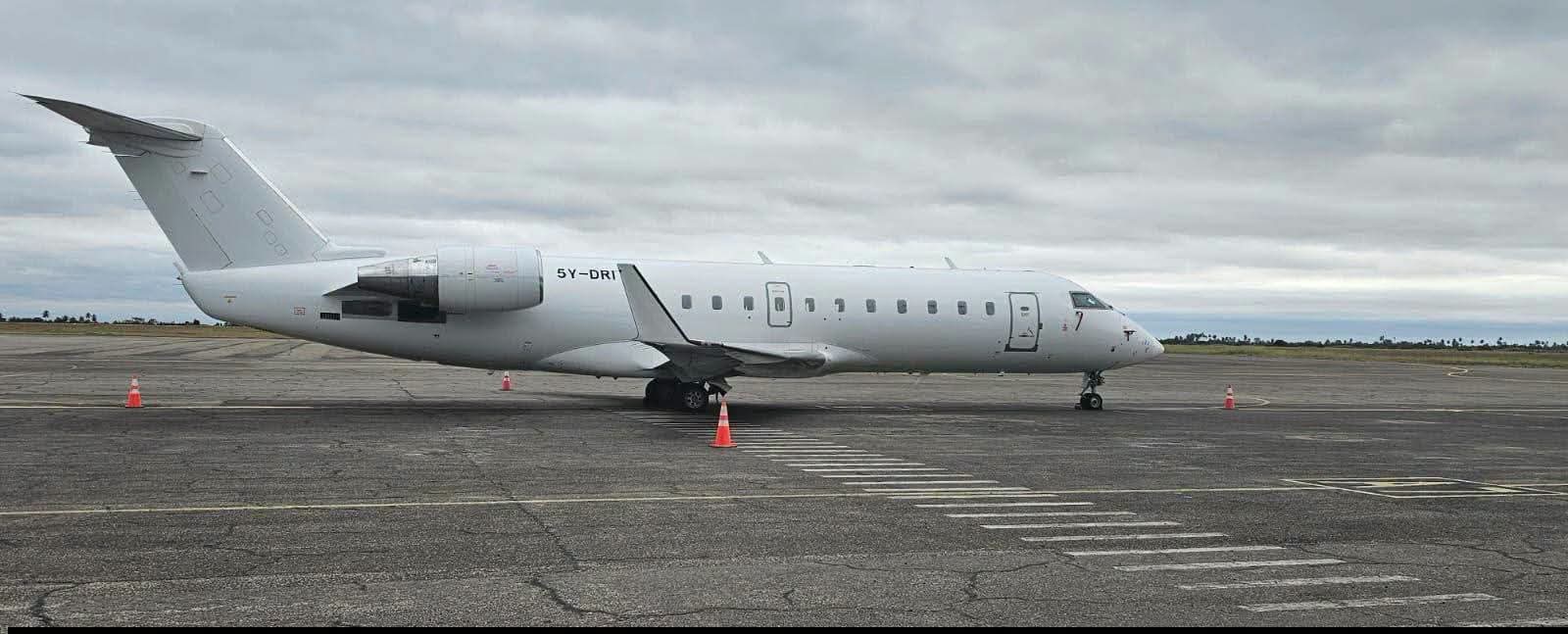 LAM posiciona na Beira avião alugado no Quénia