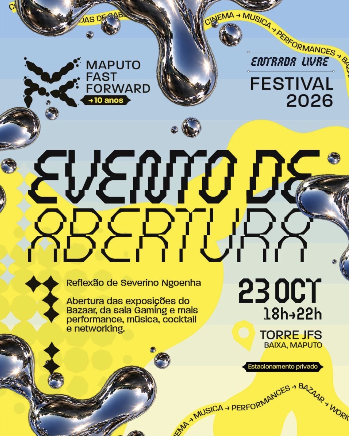 Festival Maputo Fast Forward MFF2026 abre as portas a 23 de Outubro